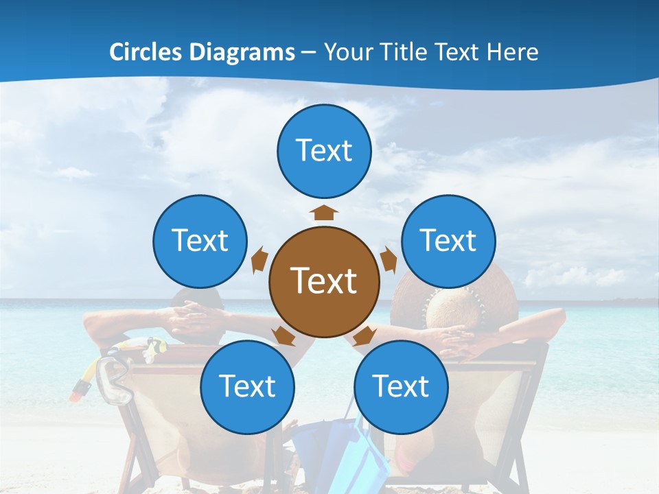 South Male Atoll Travel Tan PowerPoint Template