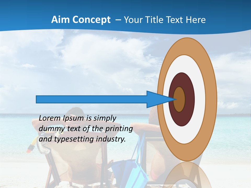 South Male Atoll Travel Tan PowerPoint Template