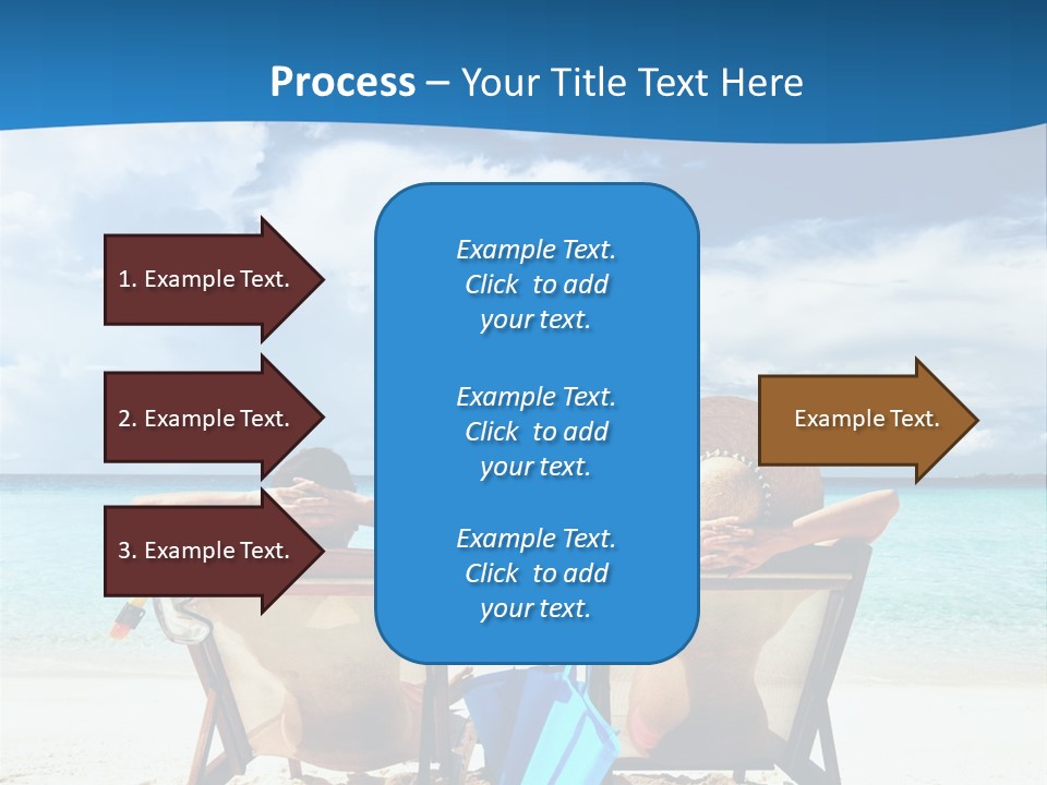 South Male Atoll Travel Tan PowerPoint Template