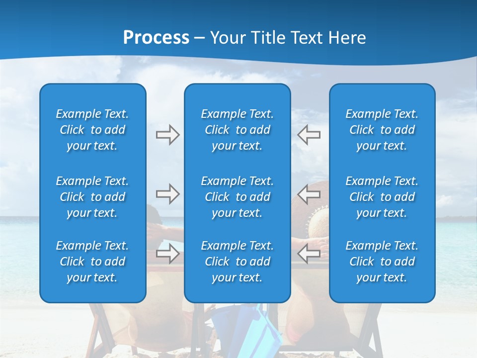 South Male Atoll Travel Tan PowerPoint Template