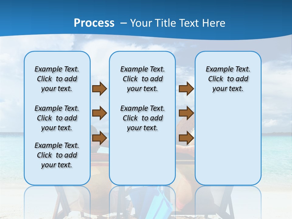 South Male Atoll Travel Tan PowerPoint Template