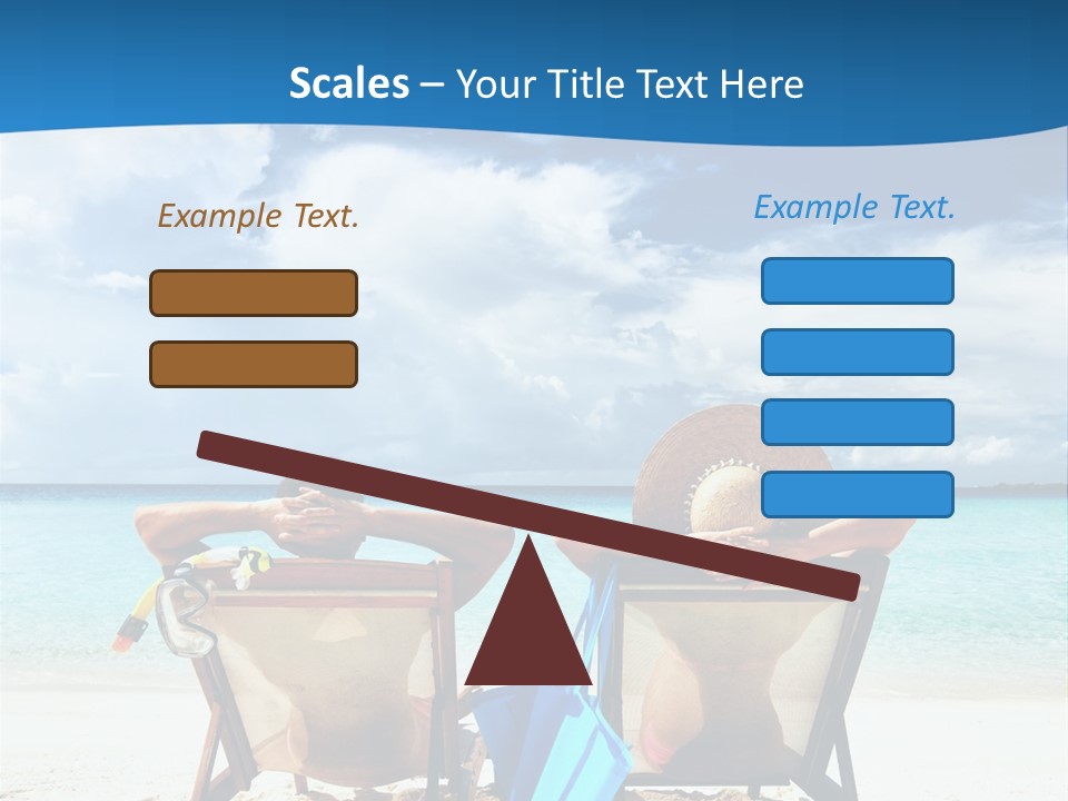 South Male Atoll Travel Tan PowerPoint Template