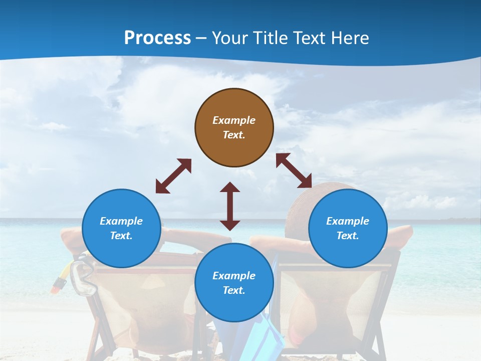 South Male Atoll Travel Tan PowerPoint Template