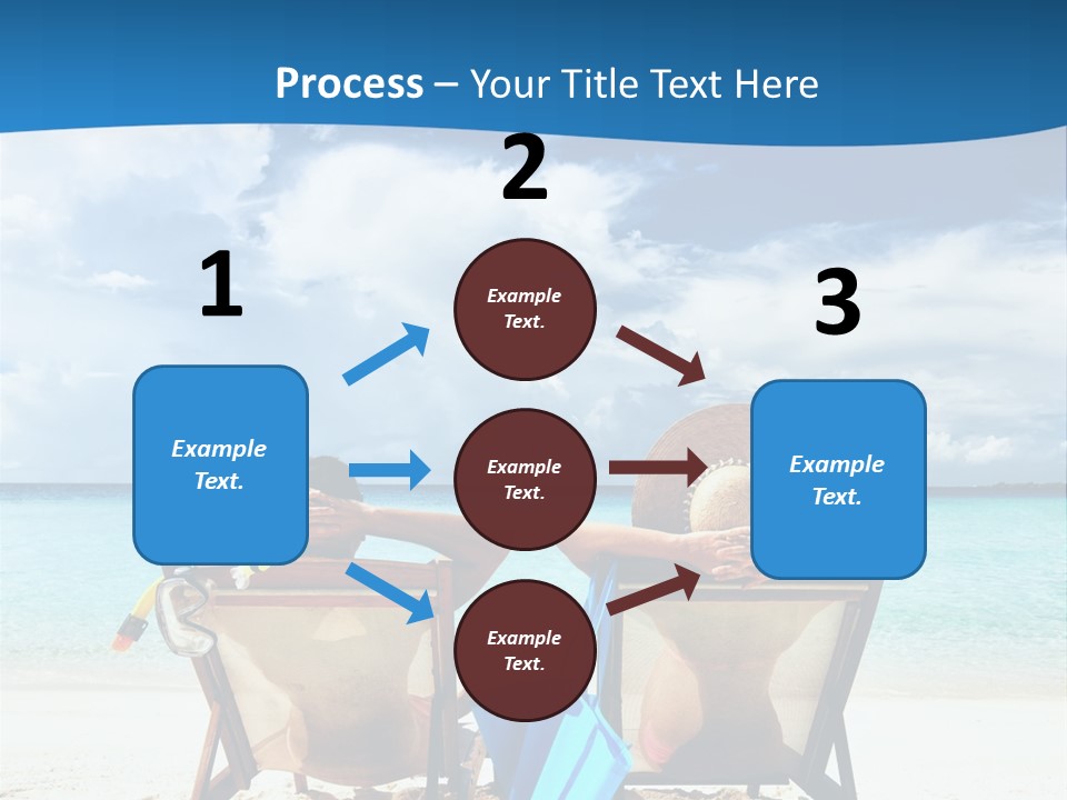 South Male Atoll Travel Tan PowerPoint Template