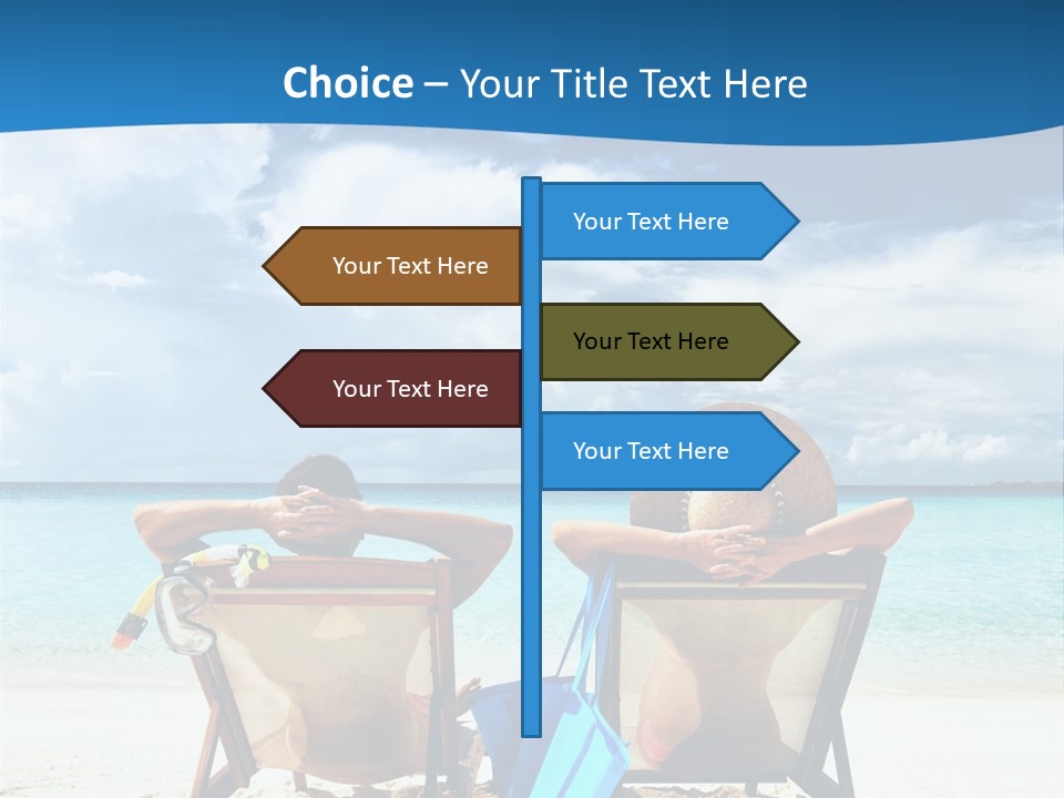 South Male Atoll Travel Tan PowerPoint Template