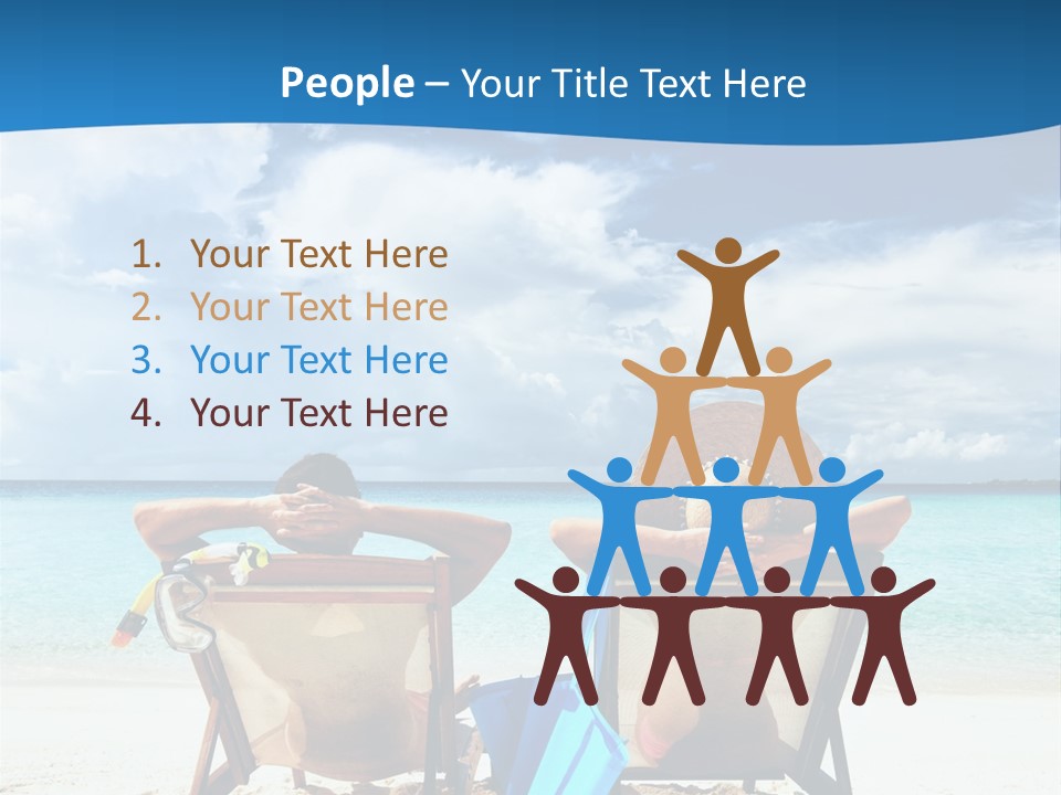 South Male Atoll Travel Tan PowerPoint Template