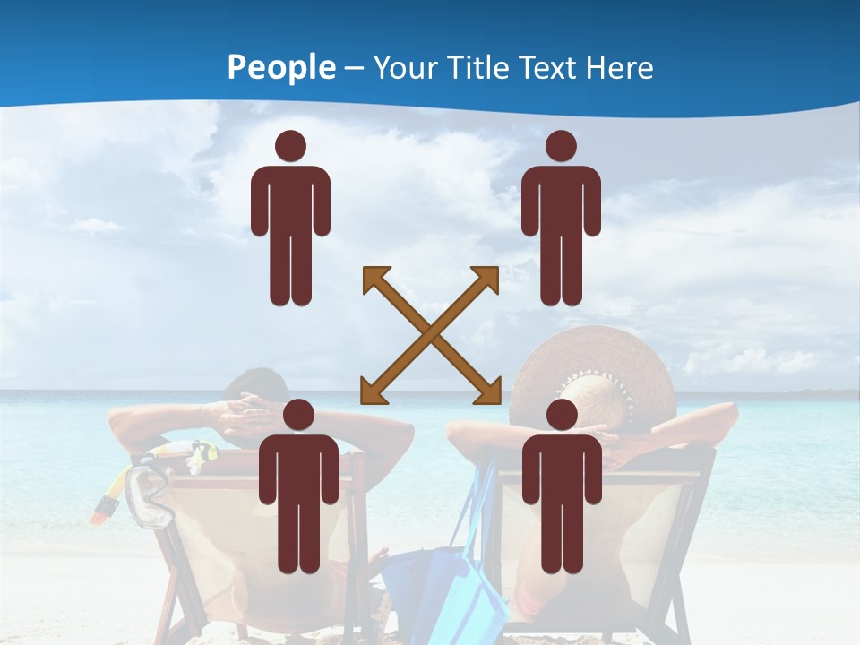 South Male Atoll Travel Tan PowerPoint Template