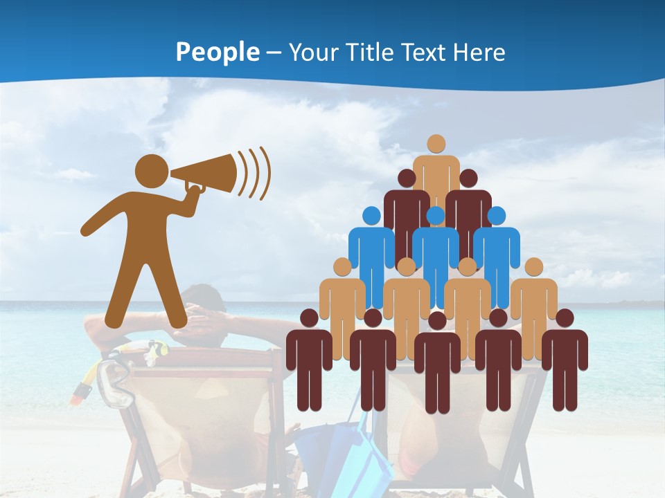 South Male Atoll Travel Tan PowerPoint Template