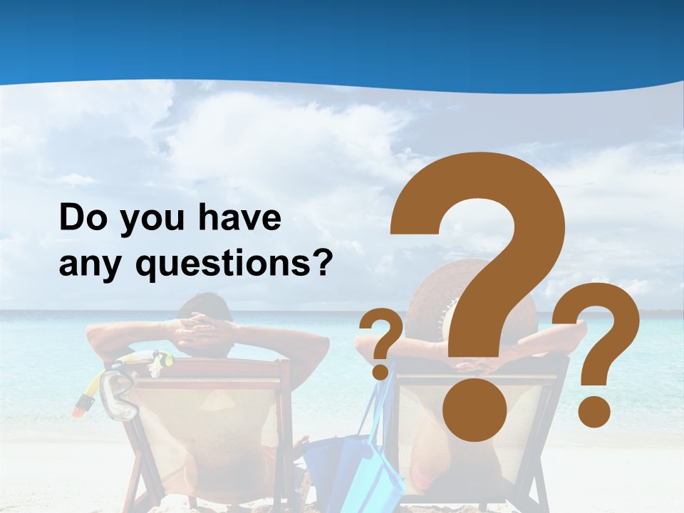 South Male Atoll Travel Tan PowerPoint Template