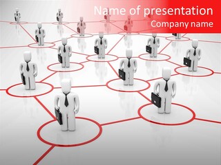 Line Male Chief PowerPoint Template