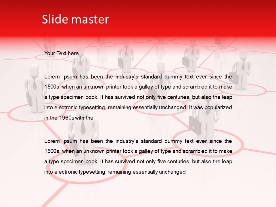 Line Male Chief PowerPoint Template