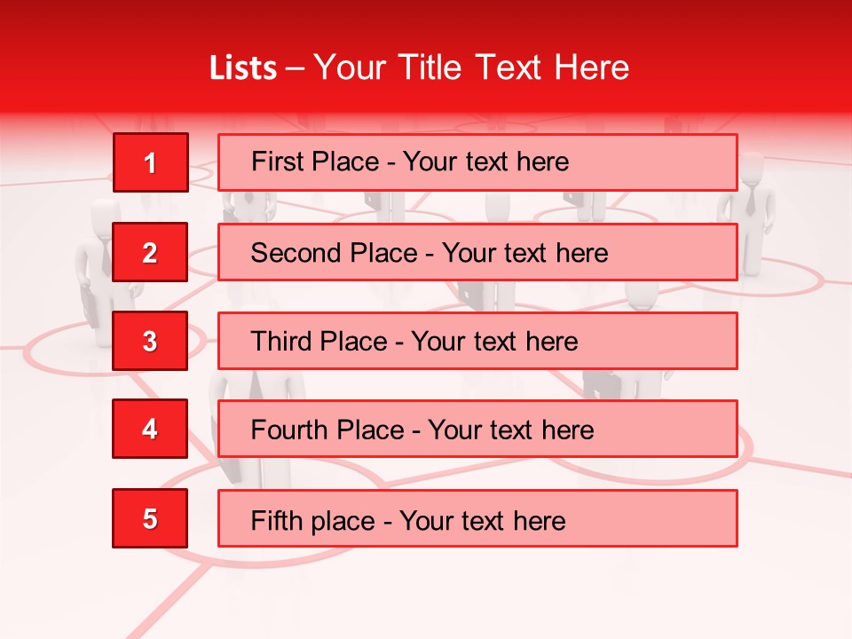 Line Male Chief PowerPoint Template