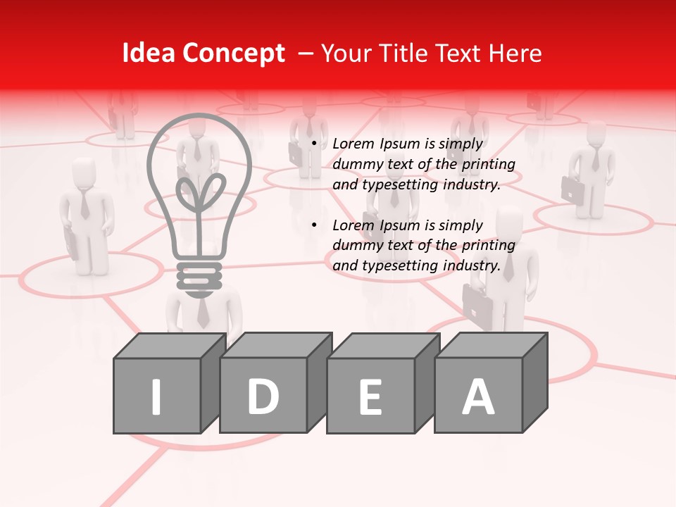 Line Male Chief PowerPoint Template