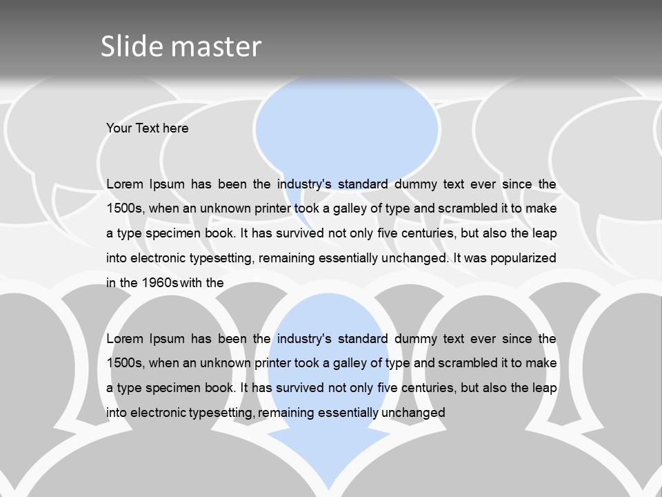 Illustration Communication Media PowerPoint Template