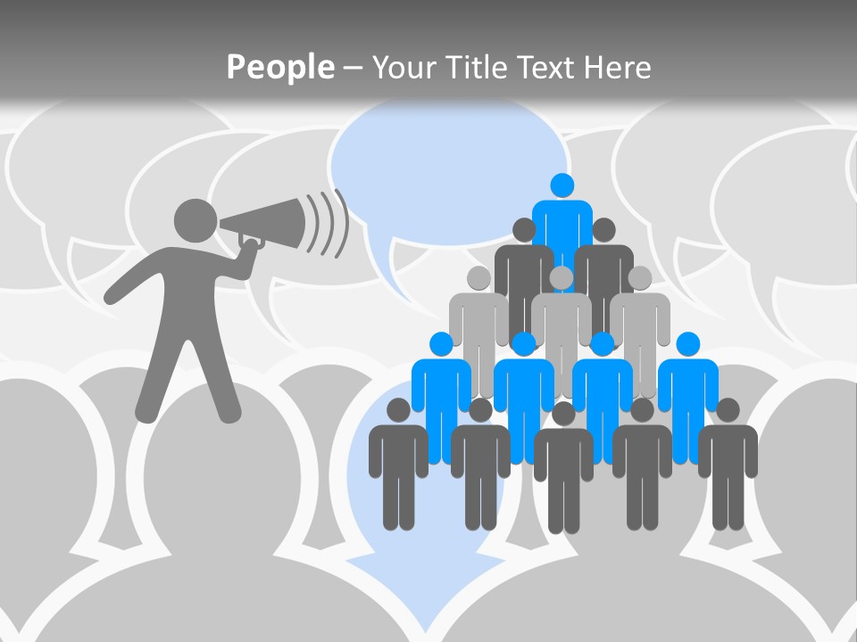 Illustration Communication Media PowerPoint Template