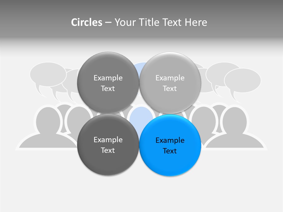 Advertisement Men Crowd PowerPoint Template