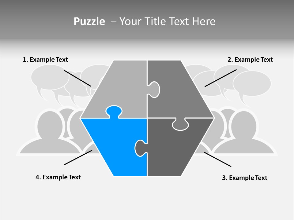 Advertisement Men Crowd PowerPoint Template