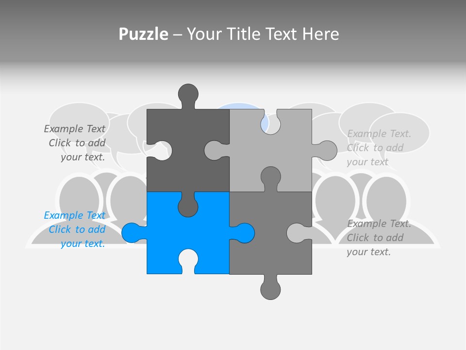 Advertisement Men Crowd PowerPoint Template