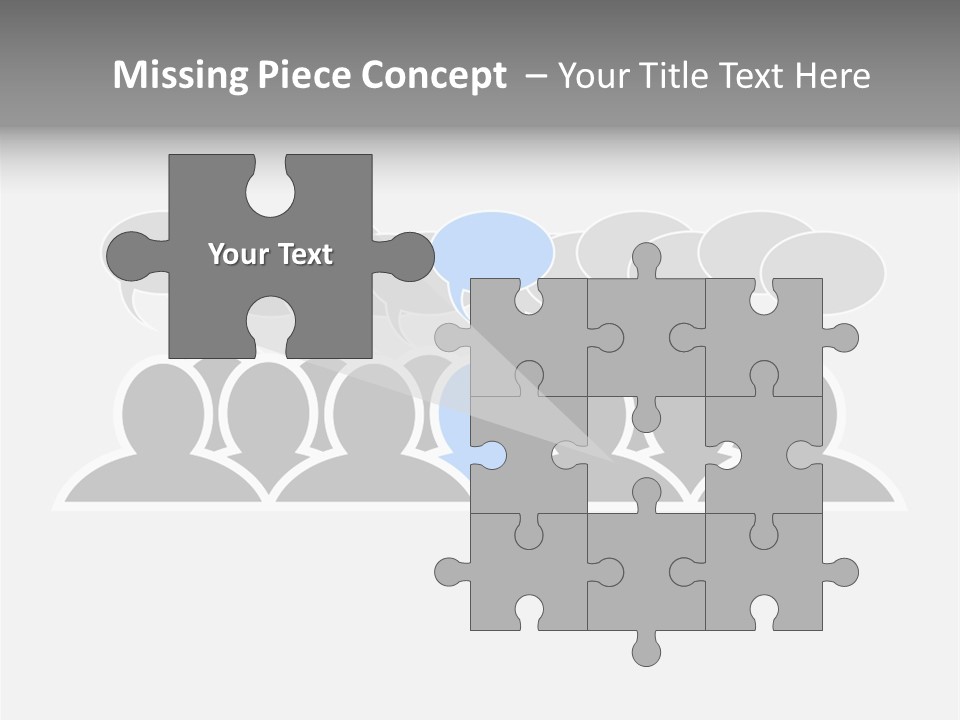 Advertisement Men Crowd PowerPoint Template