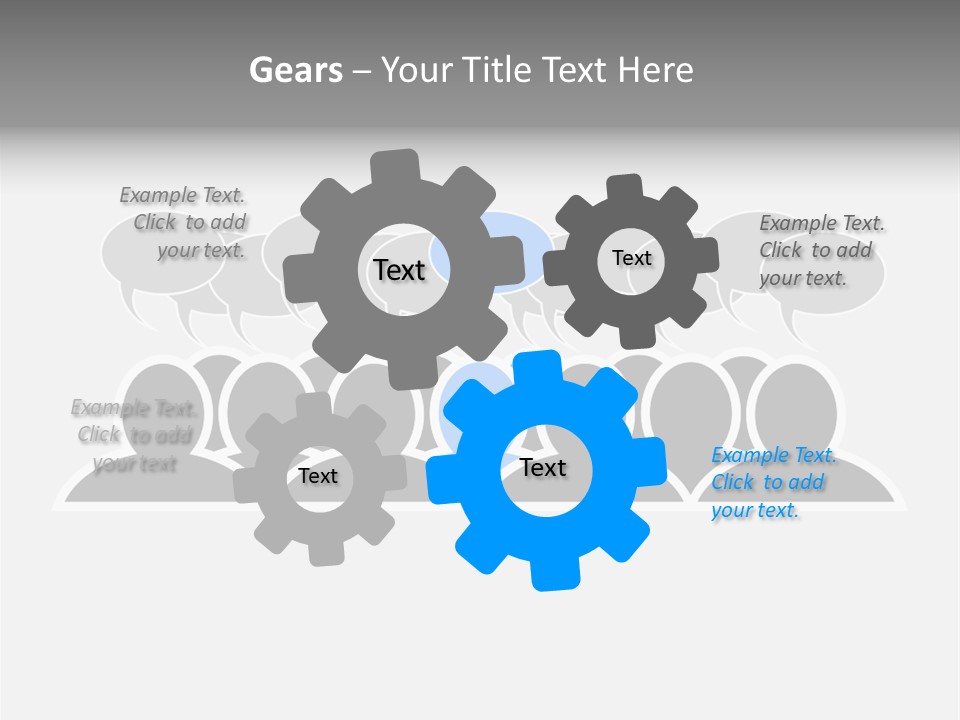 Advertisement Men Crowd PowerPoint Template