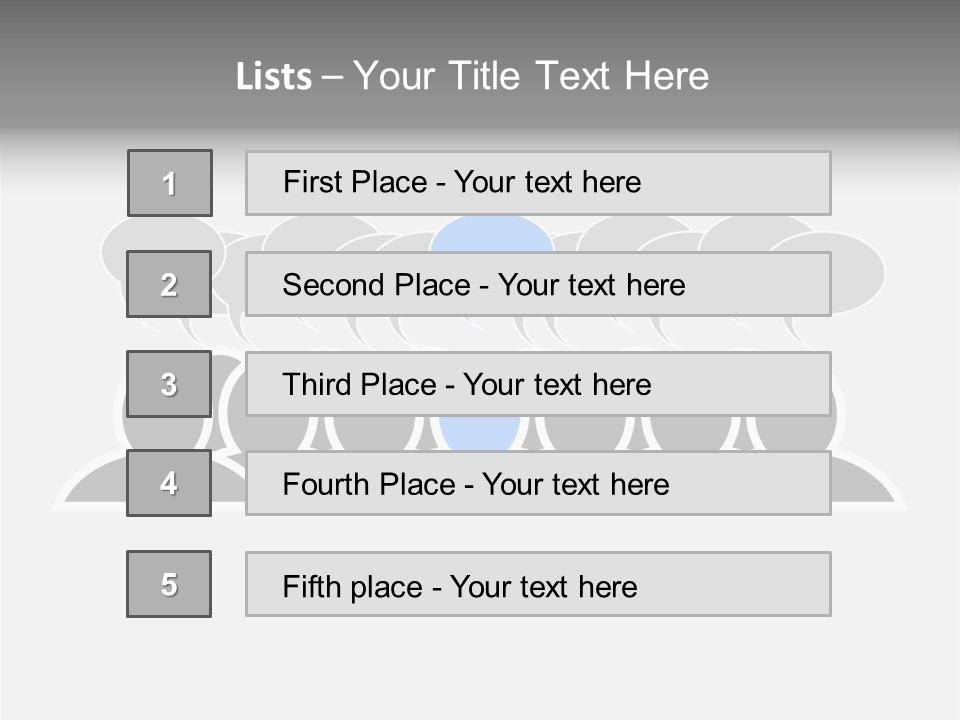Advertisement Men Crowd PowerPoint Template