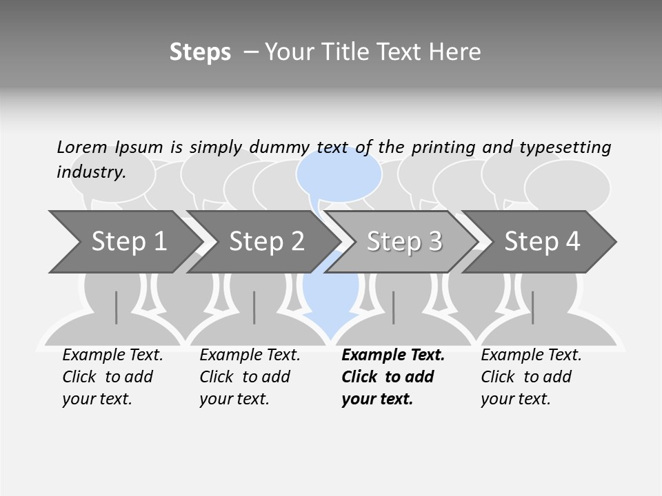 Advertisement Men Crowd PowerPoint Template