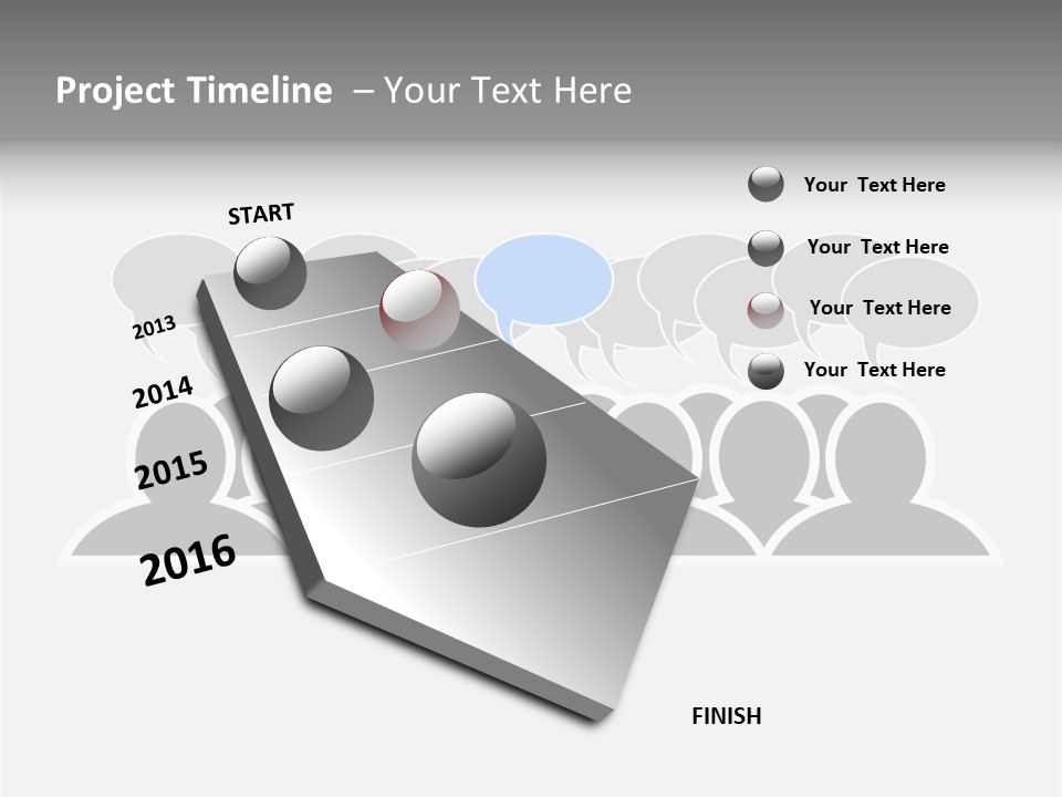 Advertisement Men Crowd PowerPoint Template