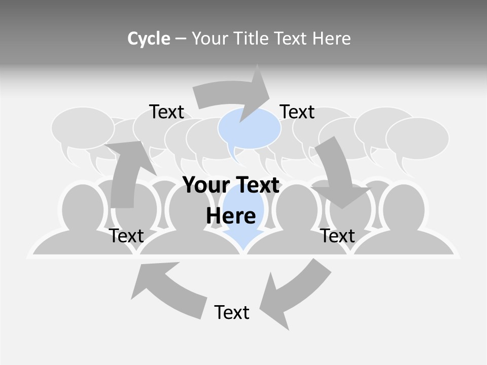 Advertisement Men Crowd PowerPoint Template