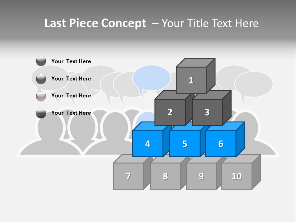 Advertisement Men Crowd PowerPoint Template