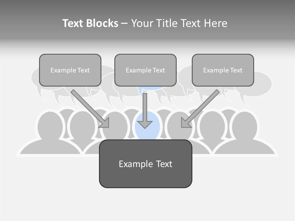 Advertisement Men Crowd PowerPoint Template