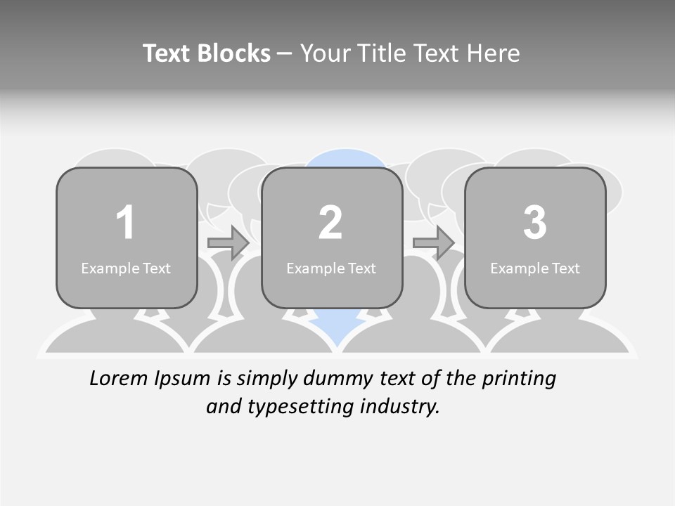 Advertisement Men Crowd PowerPoint Template