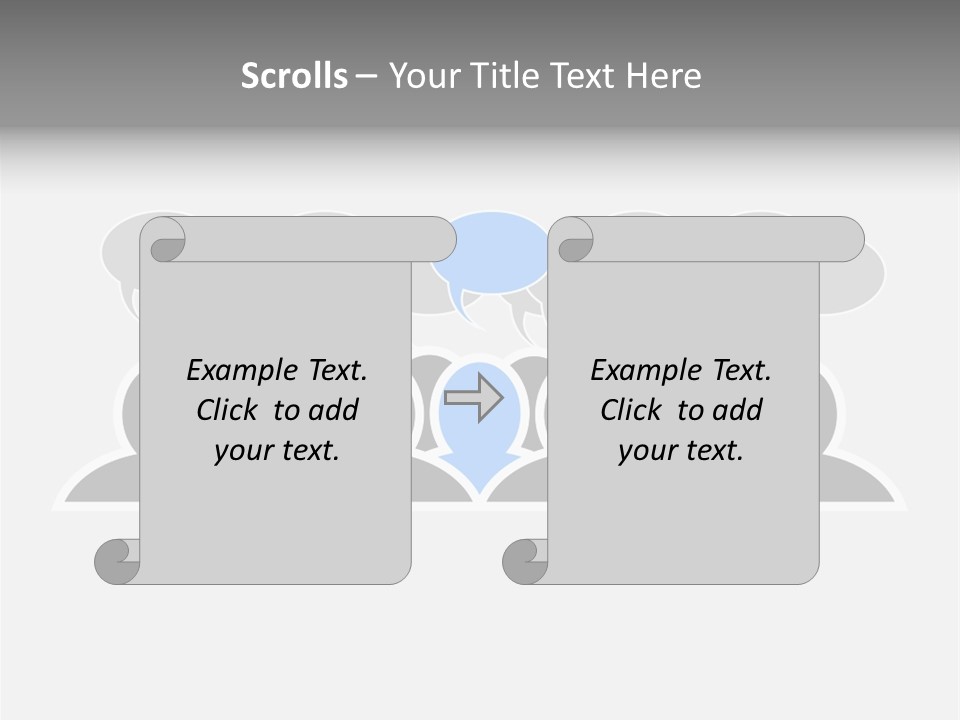 Advertisement Men Crowd PowerPoint Template