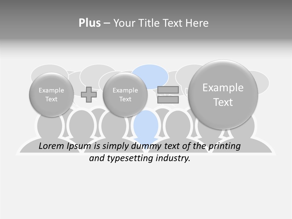 Advertisement Men Crowd PowerPoint Template