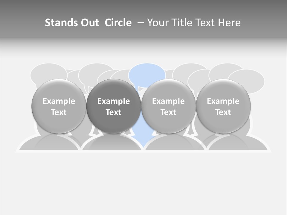 Advertisement Men Crowd PowerPoint Template