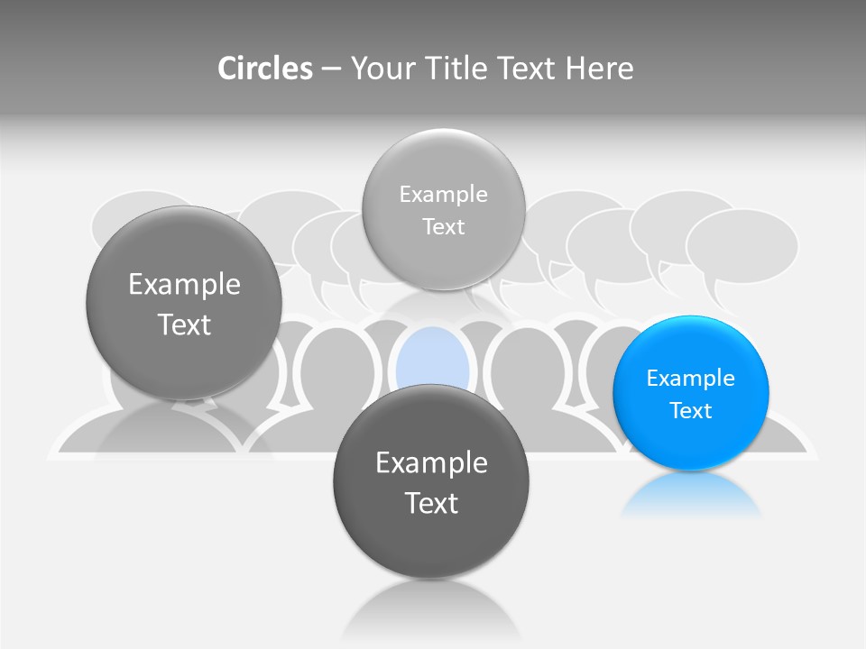 Advertisement Men Crowd PowerPoint Template