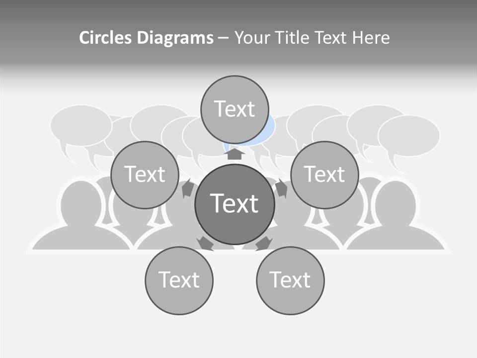 Advertisement Men Crowd PowerPoint Template