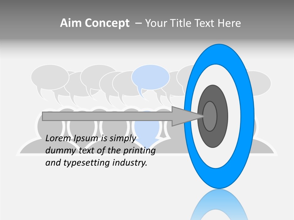 Advertisement Men Crowd PowerPoint Template