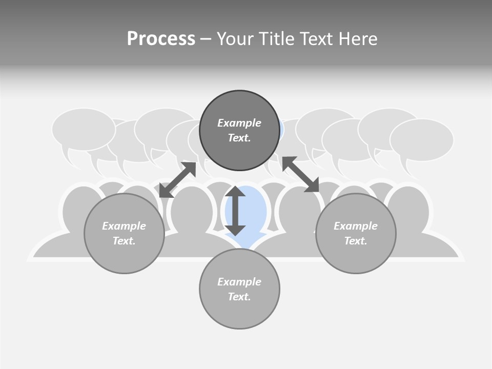 Advertisement Men Crowd PowerPoint Template