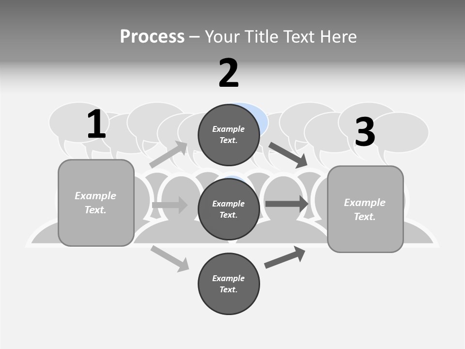 Advertisement Men Crowd PowerPoint Template