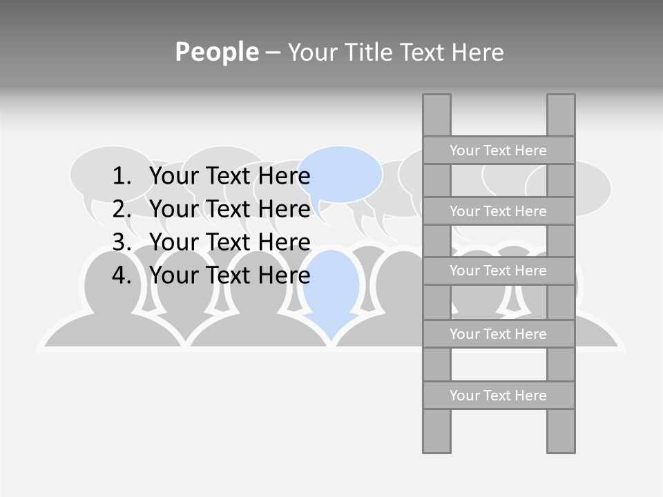 Advertisement Men Crowd PowerPoint Template