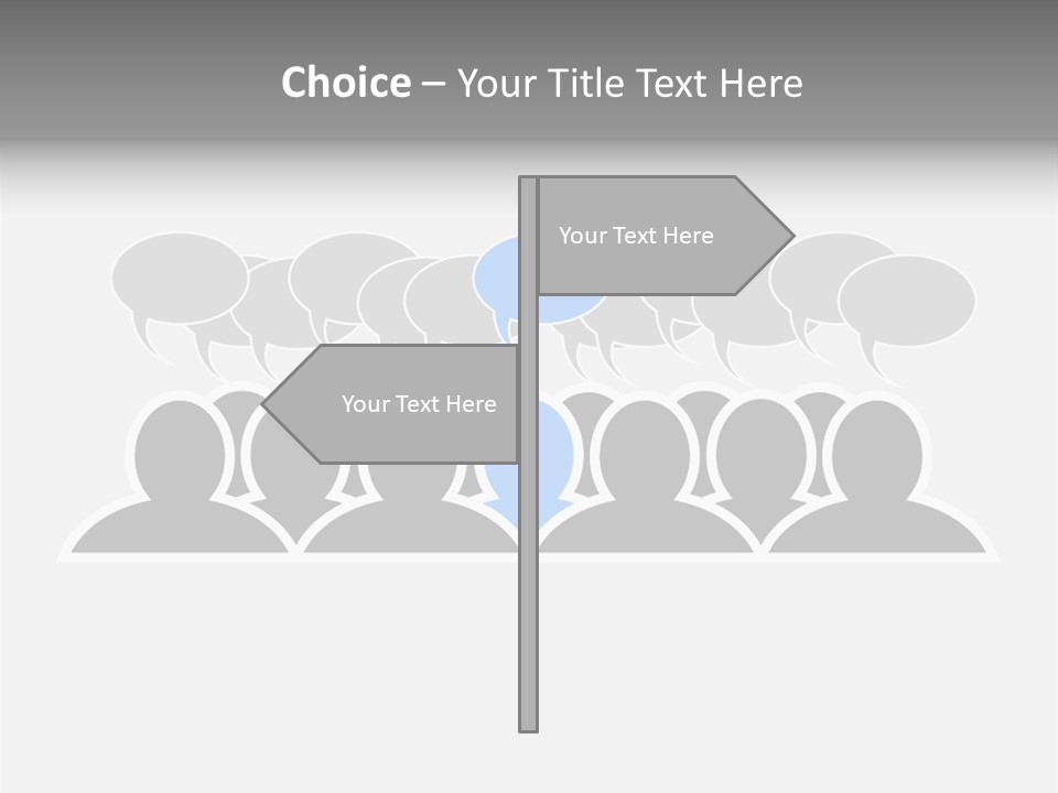 Advertisement Men Crowd PowerPoint Template