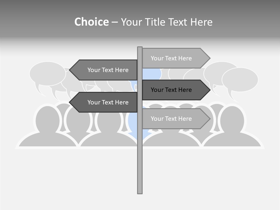 Advertisement Men Crowd PowerPoint Template