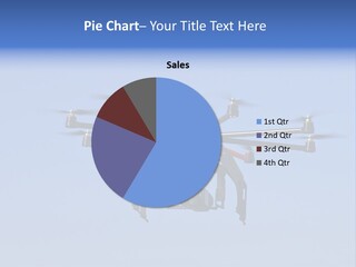 Viewpoint Octocopter Blue PowerPoint Template