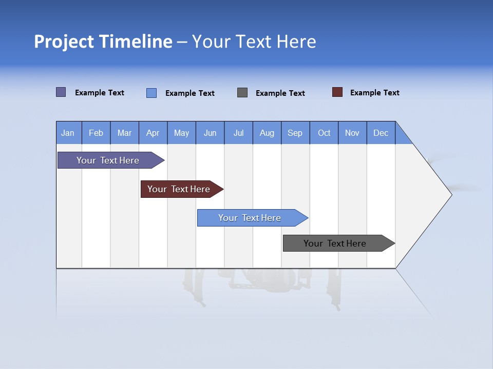 Viewpoint Octocopter Blue PowerPoint Template