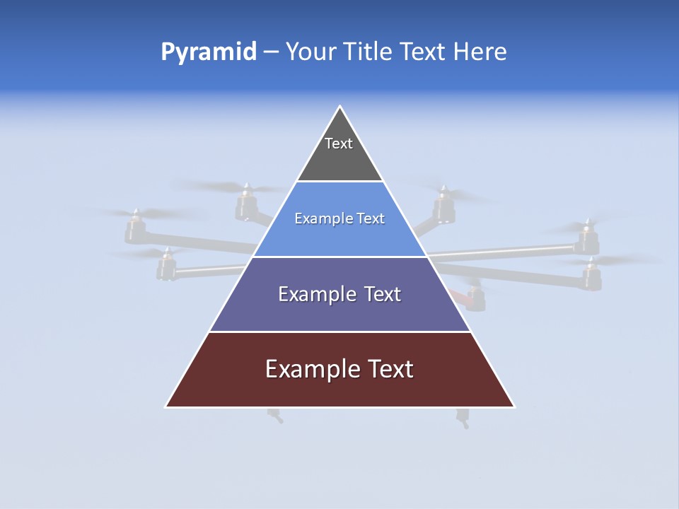 Viewpoint Octocopter Blue PowerPoint Template