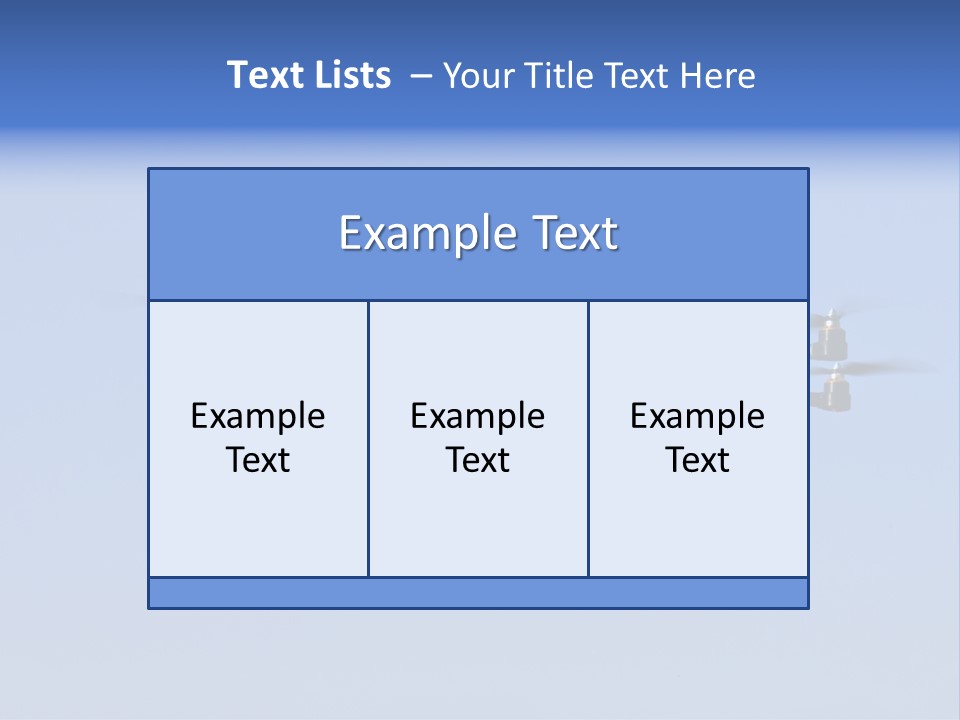 Viewpoint Octocopter Blue PowerPoint Template