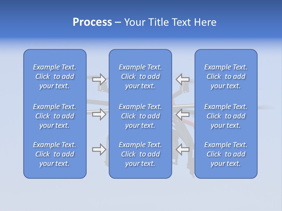 Viewpoint Octocopter Blue PowerPoint Template