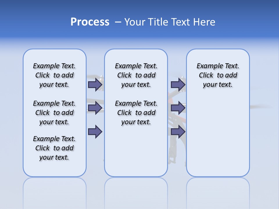 Viewpoint Octocopter Blue PowerPoint Template