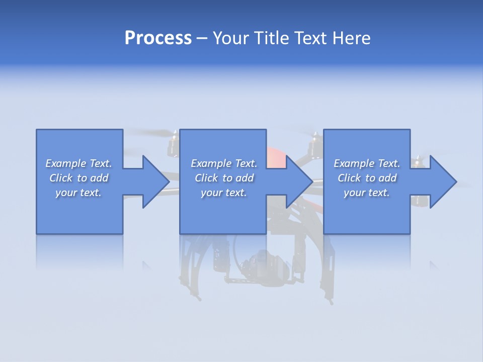Viewpoint Octocopter Blue PowerPoint Template