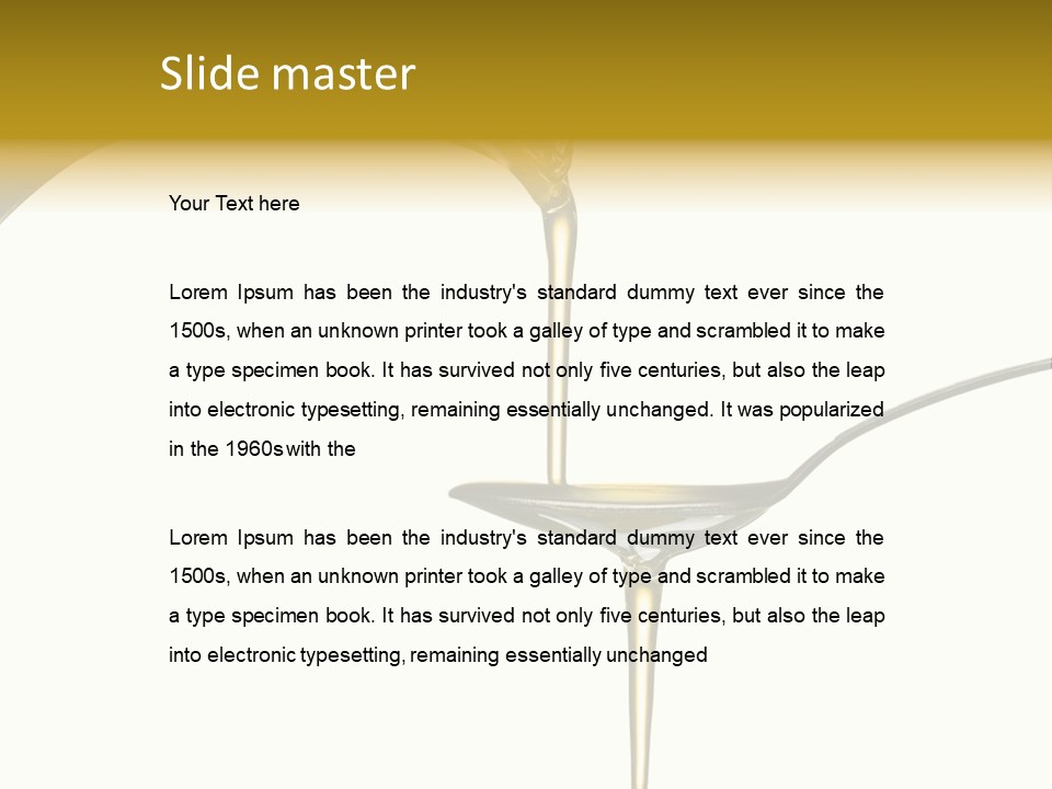 Background Olive Oily PowerPoint Template